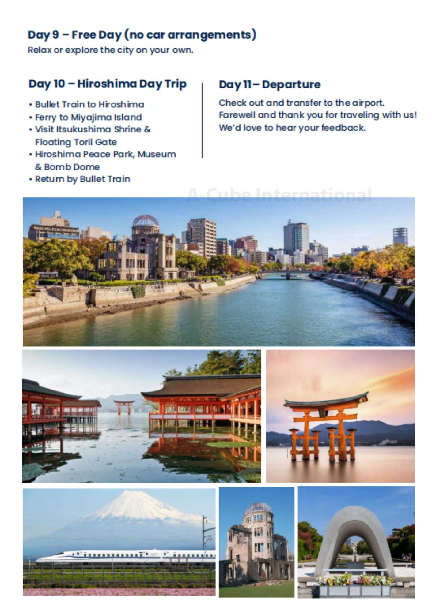 Japan Tour Itinerary Page 8